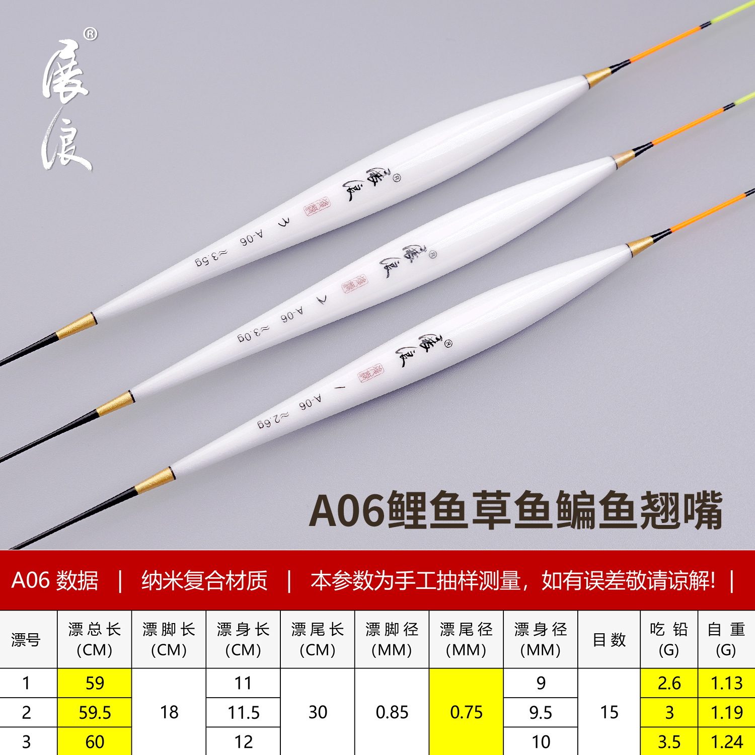 轻口高灵敏纳米浮漂
